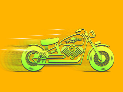 MotorCycle branding design dribbble flat graphic illustration iranian motor bike motorcycle speed vector vehicle