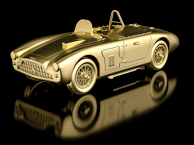 Gold Aston Martin DB3