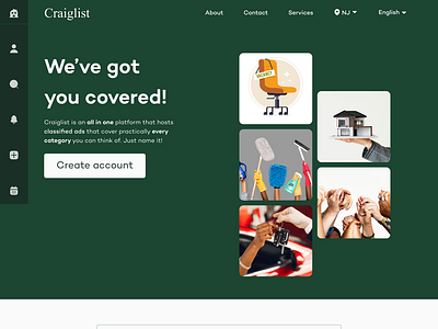 Craiglist Heropage Redesign