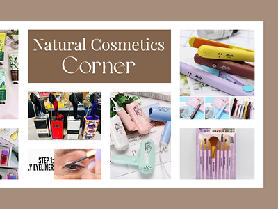 Natural Cosmetics Banner to social media