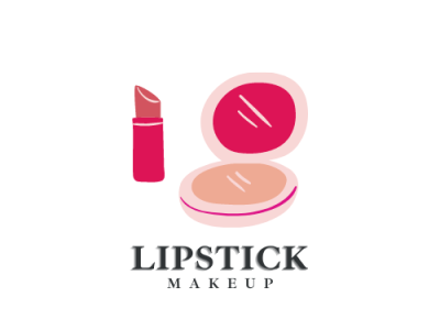 Lipstick Makeup 3d animation branding graphic design logo