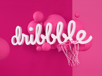 Playing the game 3d brand cgi dribbble illustration poster type ui ux