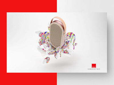Dali Speakers advertising art clean color concept design graphics illustration music product visual