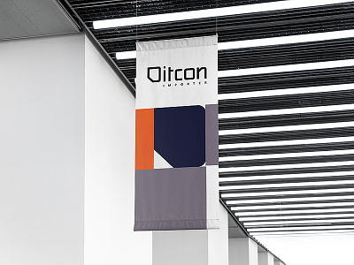 Ditcon brand brand clean design flexible geometric graphic identity logo logotype minimal typo