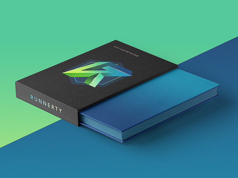 Runnerty website design graphicdesign ux ui web logo clean development card identity brand