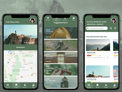 Adventure! | App Concept adventure app camping concept outdoors ui uidesign ux uxdesign