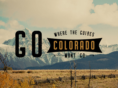 Colorado Back-country ad. ad advertisement coloardo fall graphic design photoshop tourism travel wilderness