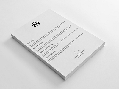 A Minimalist Letterhead for Mellbe black and white branding branding design creative creative design design graphic design identity logo logo design minimal minimal design minimalist minimalist design simple design social media social media marketing stationery stationery design typography