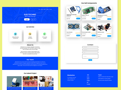 Web project electronics and components sales componenelectronic dailyui ui website