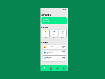 Stock mobile app design