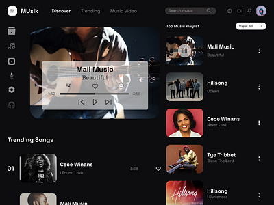 Music Player design ui ux