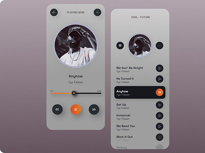 Music Player design ui ux