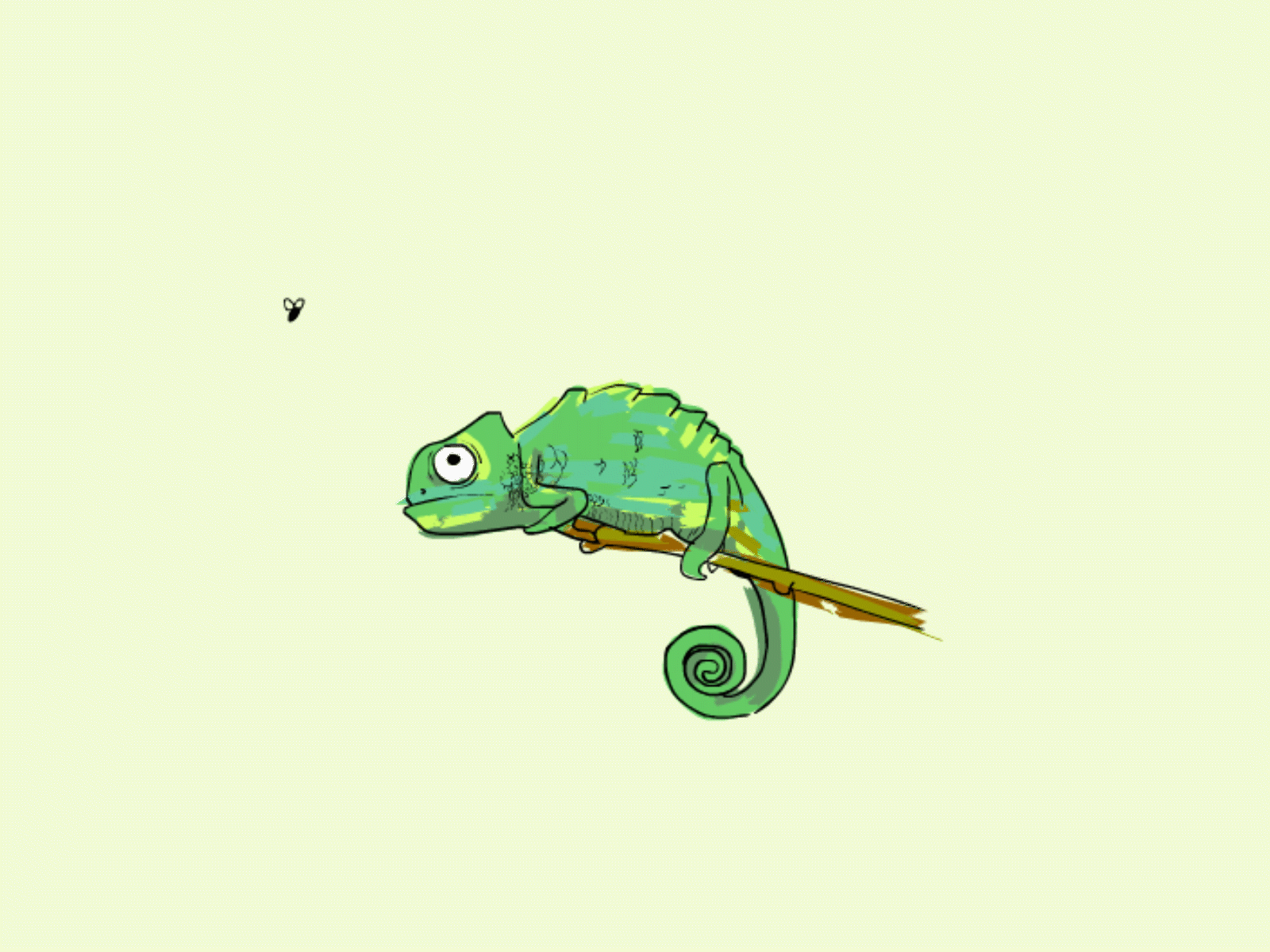 Chameleon frame to frame animation animated gif animation framebyframe