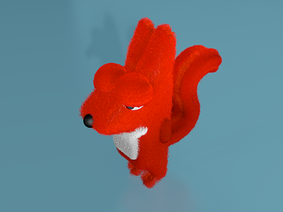 3d-fox, try with fur-simulater 3d 3d modeling c4d fox