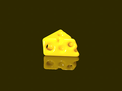3D cheese 3d c4dart cheese cinema4d