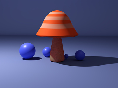 3D mushroom 3d blender blender3d