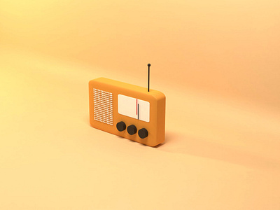 radio 3d icon