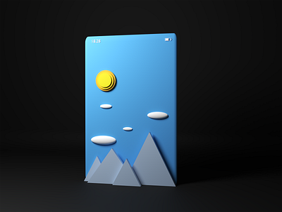 weather primitives 3d blender blender3d