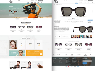 Prisma Eyeglass Store by Willian Schilling on Dribbble