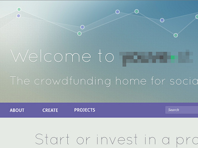 Layout for crowdfunding website