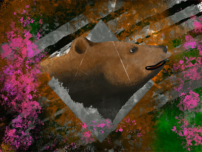 Bear animal art bear bears brown creature forest fur grizzly grizzly bear hunter illustration mammals mother nature nature outdoors procreate wild wilderness woods