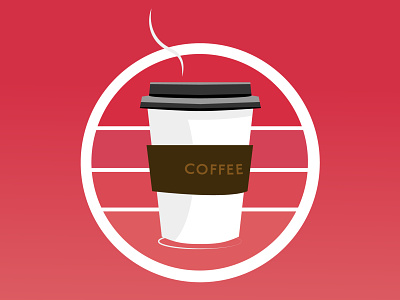 Coffee. badge logo coffee coffee cup flat desig graphic design illustration logos vector art