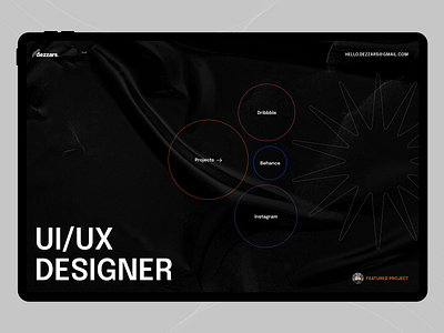 Portfolio | Design agency clean colors concept dark designer fullscreen portfolio trends typography ui ux website