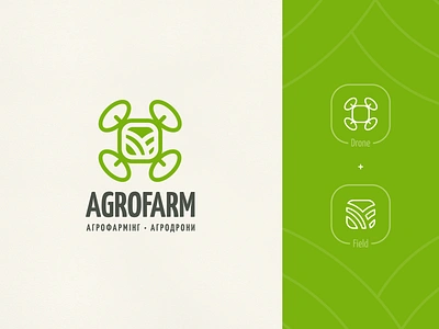 AgroFarming | Logo agro agronomy branding culture drone farm farming field green land logo tech