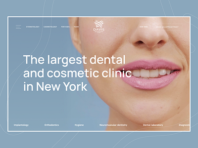 Dental Clinic | Website clean clinic colors dental dental care dentist doctor frontend header health hero interaction medical stomatology teeth typography ui design ui ux website