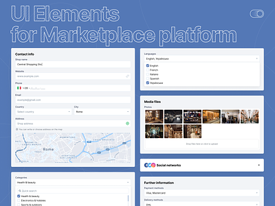 UI Elements | Marketplace platform