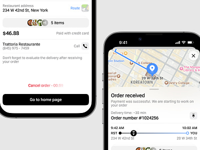 Delivery app | Successful order