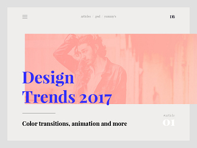 Blog | Design Trends 2017 blog card colors design gradients graphic interaction trends ui uiux ux webdesign