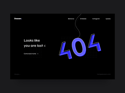 404 Page | DailyUI