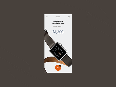 E-commerce Card | Daily UI app apple card clean colors concept dailyui e commerce interaction ios product cart typography ui ux watch