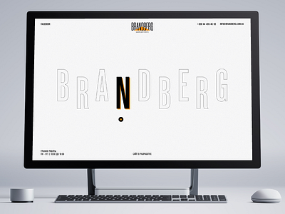 BrandBerg | Agency clean event agency header interaction interactive interface one page design parallax presentation design typography ui ux website