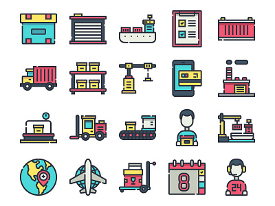 Logistic and Delivery Icon Set