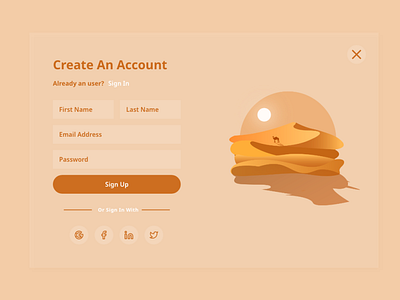 Sign Up app dailyui design graphic design illustration ui ux