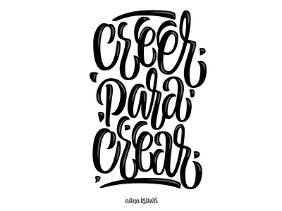 Creer para Crear customlettering customtype design handlettering lettering vector