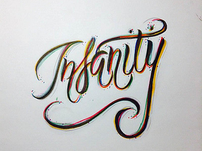 Insanity brushlettering customlettering handlettering lettering