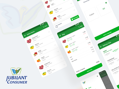 Jubilant Consumer App (Fresh Finds) - Case Study android app app ui case study minimal online prateek ui ux web website wholesale