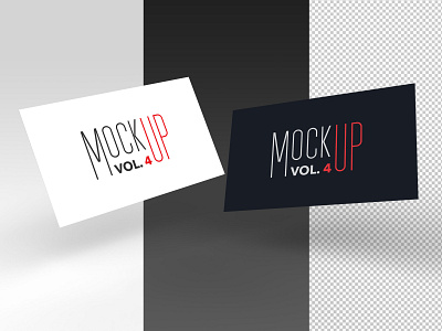 FREEBIE - Business card PSD mockup vol. 4