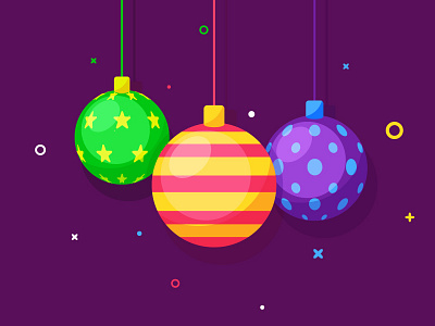 8/20 balls christmas colorful design flat holiday icon minimal ornaments red santa xmas