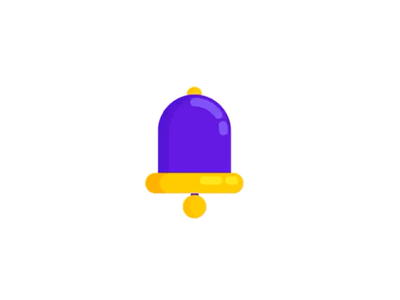 16/20 Ringing Bell alert animation bell colorful colors flat icon illustration ringing sound