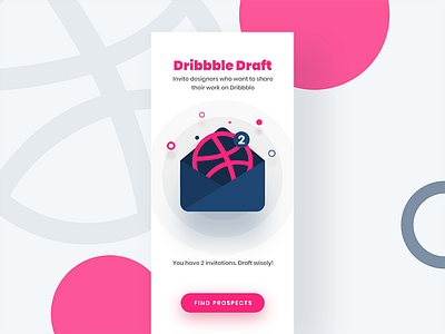 2x Dribbble Invites 2x colors design dribbble giveaway icon invitation invite ui ux