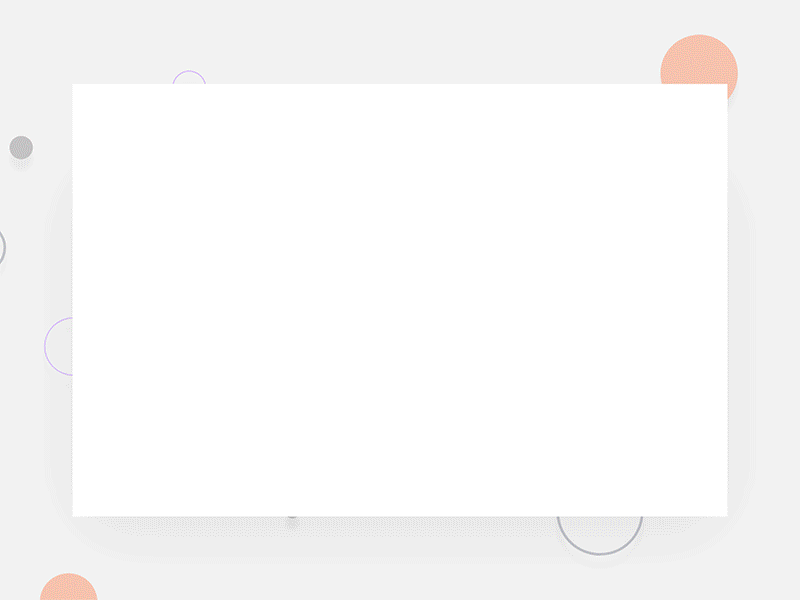 Landing page animation