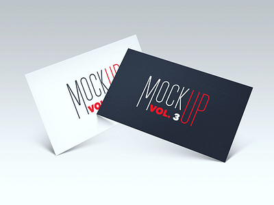 FREEBIE - Business card PSD Mockup vol. 3