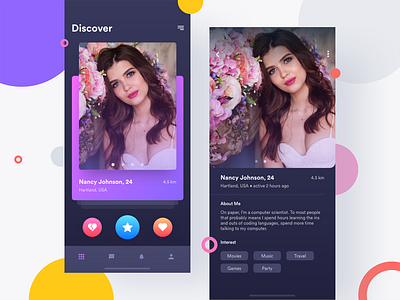 Dating - App UI by Prateek Gupta for Orizon: UI/UX Design Agency on ...