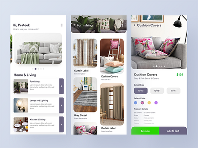Home Decor - App UI app clean decor design home house interface interior ios product ui ux