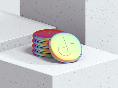 Design Day — concept 3d branding clean coin colors concept design hero image illustraion modo product scene tiktok ui
