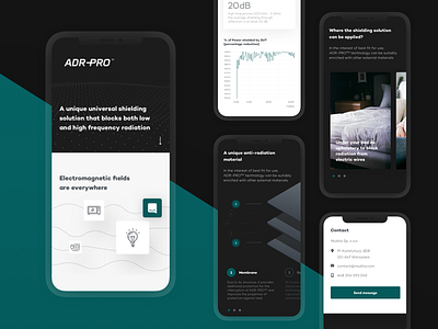 ADR-PRO™ Mobile Product Page background dark interaction it landing page mobile product red technology ui ux website